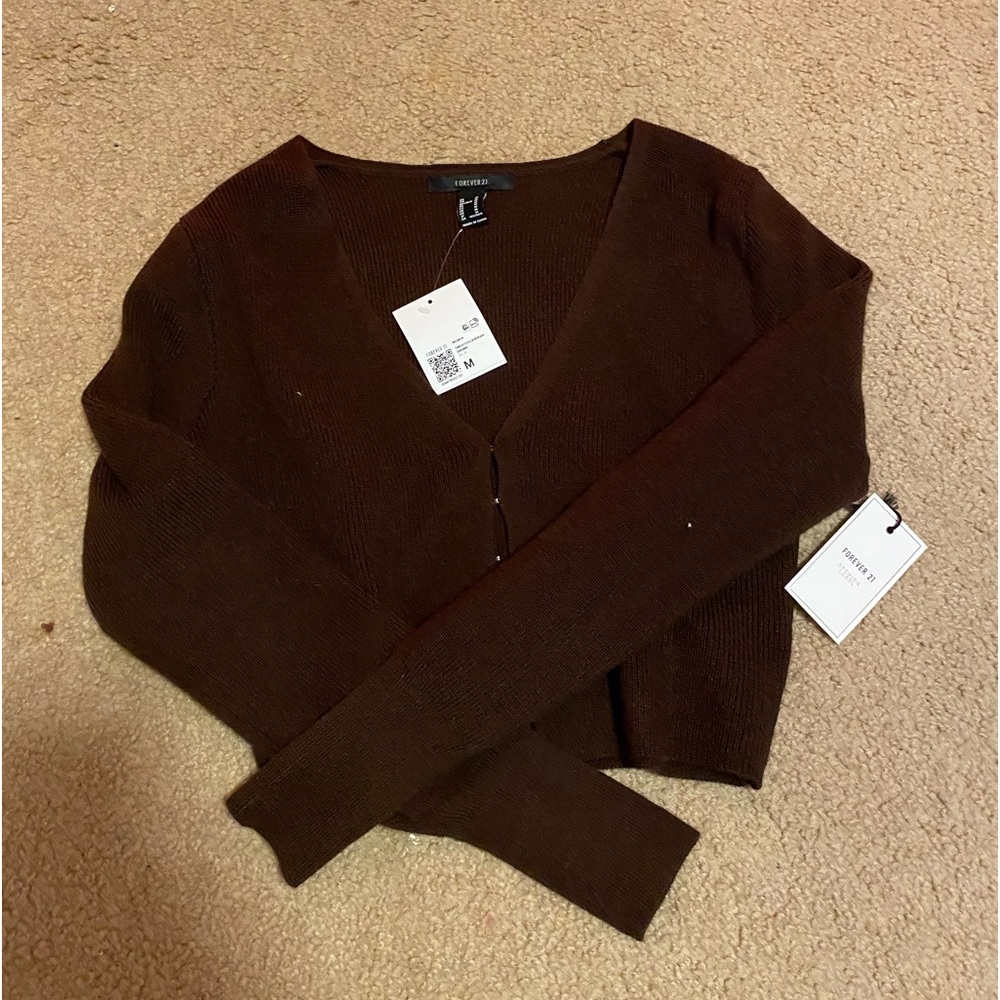 brown forever 21 sweater new w tags never worn